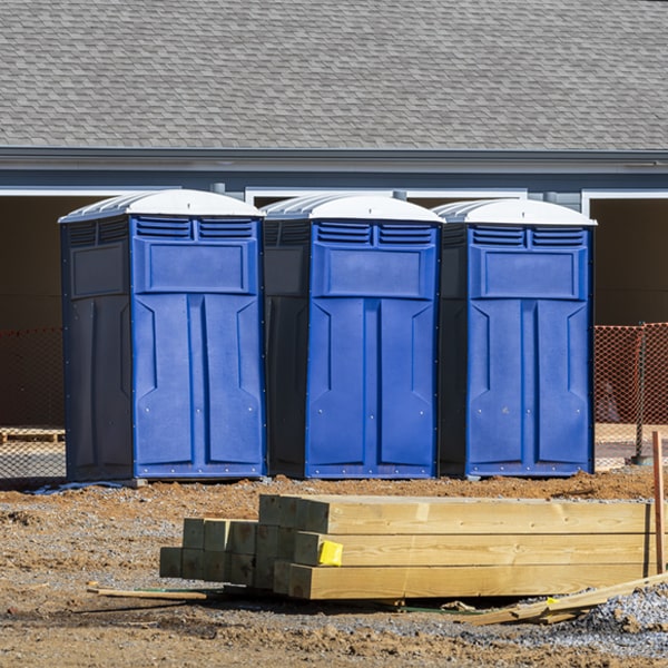 are there any restrictions on where i can place the portable restrooms during my rental period in Columbus Pennsylvania